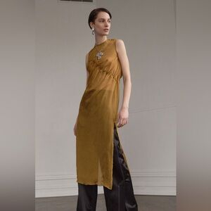 Beaufille 2017 Collection Ruched Sheer Dress